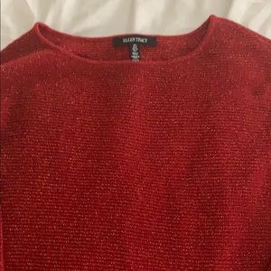 Red with gold shimmery tunic